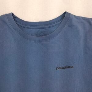 Patagonia Casual Short Sleeve Crew Neck T-Shirt Mens Size Medium M Blue